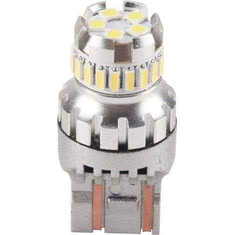 Ampoule LED T20 7440 W21W Canbus Feux Recul 7443 Frein Clignotants Blanc 6500K (1/4)