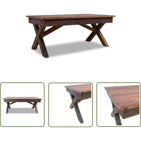 Table basse vintage - - Bois d'acajou (1/5)
