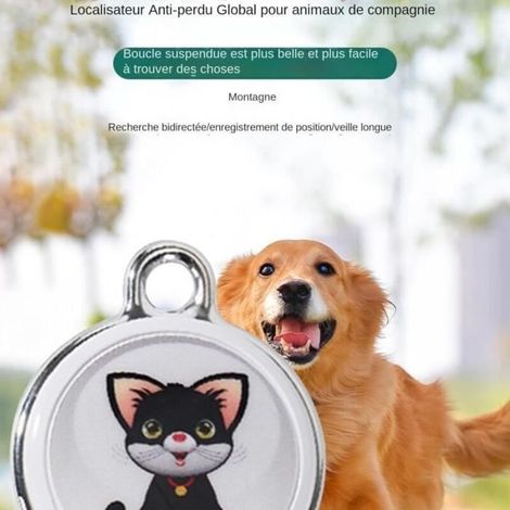 Traqueur GPS - Sans Abonnement - Étanche - Pour Chat et Chien - Localisation en Temps Réel - Anti-Perte
