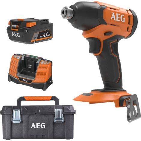 Pack AEG 18V - Avvitatore a percussione 200Nm - Batteria 4.0 Ah - Caricatore - Scatola di conservazione (1/5)