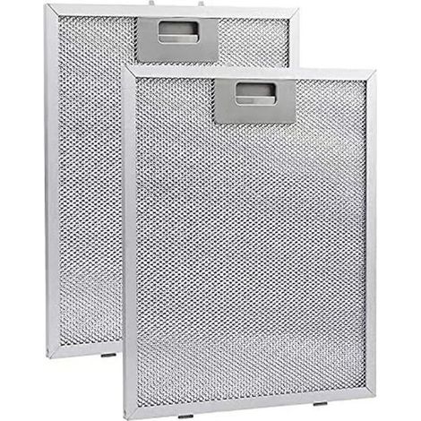Deux filtres à graisse métalliques pour hottes aspirantes, 320 x 260 mm - argent (1/5)