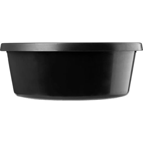 Contenedor redondo de 14 litros, de plástico resistente, 42 cm de diámetro, 18 cm de altura, con asas ergonómicas. (1/5)