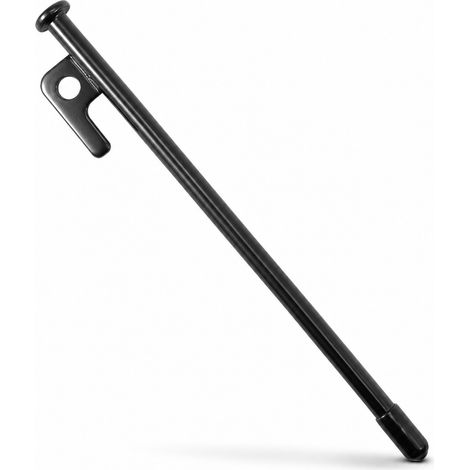 Piquet de tente acier 20 cm noir avec capuchon de protection (1/5)