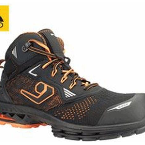 Chaussures de sécurité hautes Paris noir / orange - S1PS ESD LG SC FO SR-CA-B1705-0WA P43 - Base Protection