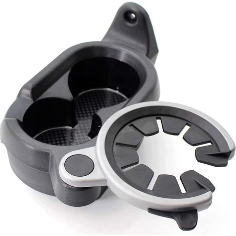 BRAVIX Porte-gobelet de voiture en plastique pour console centrale Benz SMART W451 A4518100370, Noir (1/5)