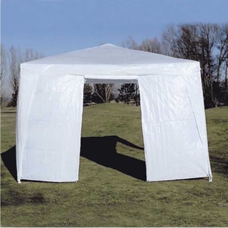 Terre Jardin – Mur tonnelle de jardin 3 x 3 m avec porte zippée – Matière polyéthylène – Fixation par scratchs – Hauteur 1.9 m