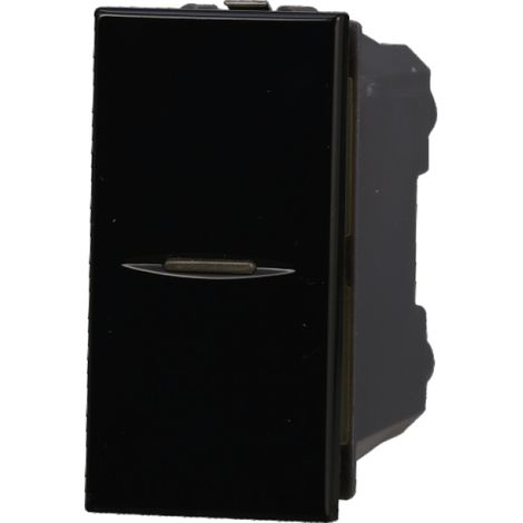 Deviatore assiale 1P 16A 250V compatibile Bticino Axolute colore nero Ettroit AN0701 (1/3)