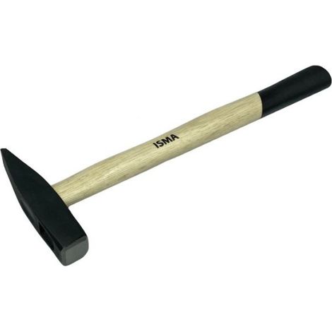 Marteau De Serrurier - 200 G - Manche En Bois - Longueur Totale 280 Mm - Tête 91 Mm - 1 Pièce