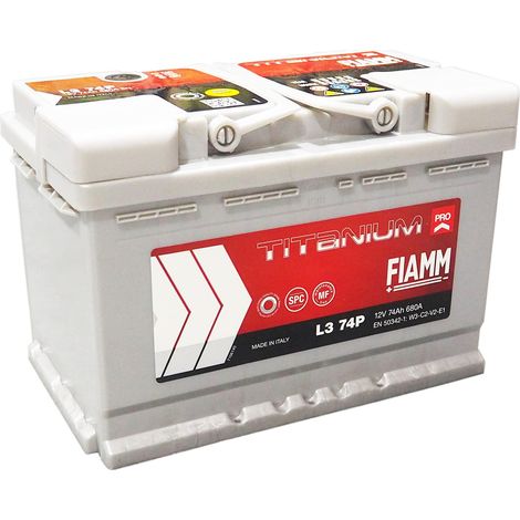 Fiamm Titanium PRO L3 74P Batteria nera 74 Ah 680 A