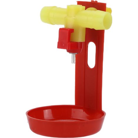 Lot de 10 abreuvoirs automatiques à tétine pour volailles, accessoires de ferme (abreuvoir à bille d'acier à trois voies) (1/5)