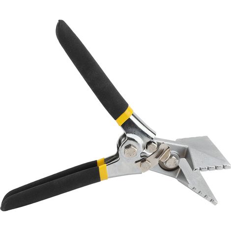 Cintreuse de tôle à double décalage, poignées en acier au carbone, mâchoire droite, sertisseuse à main pour porte (1/2)