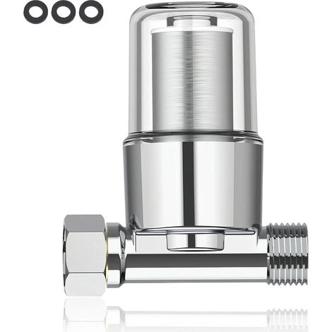 40μm Filter Tap Drinking Water, Water Filter Tap with Stainless Steel Cartridge, 1/2" Filters Taps, Anti-Limescale Taps, for Showers, Taps, Washing Machines, Water Heaters