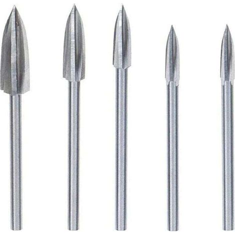 Pièces Fraise Outils De Sculpture Gravure Fraises Rotatives pour sculpture sur Bois Carbure de Tungstène Coupe Double Fraise Rotative Meulage Fraise En Acier Couteau Outil de Sculpture