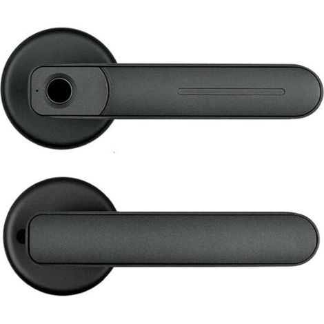 Serrure de Porte Intelligente Poignée de Serrure de Porte Intelligente d'empreinte Digitale USB déverrouillage d'urgence électronique Bureau/Chambre/Portes en Bois d'hôtel (1/5)