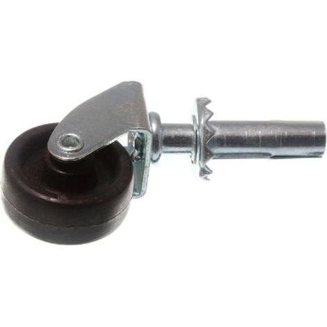 One Stop DIY Lot de 2 roulettes de fixation pour douille de roue 40 mm Charge maximale 25 kg