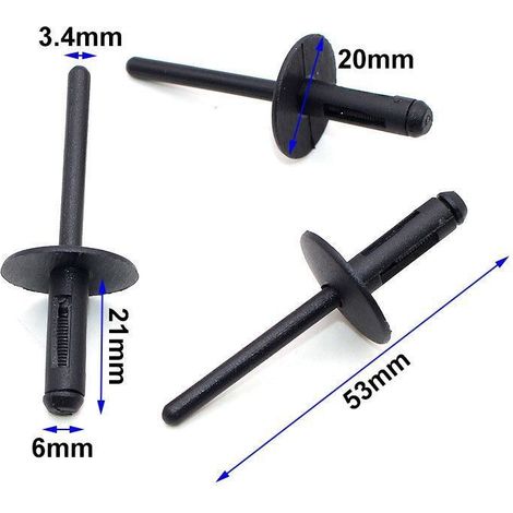 Passend für BMW X1, X3, X5, X6 Radlaufclips, Kotflügelverkleidungsclips, Zugnietclips S04 (1/2)