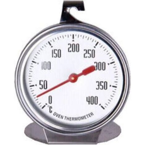Thermomètre de four en acier inoxydable, thermomètre de cuisson au four 400 degrés pour suspendre ou poser dans le four (1/4)
