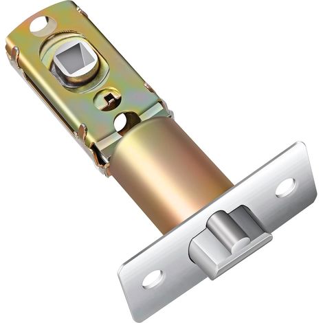 Loquet de Porte Réglable 60mm ou 70mm Angle 45° en Métal Pièce de Rechange pour Serrure Intérieure et Porte D'entrée Compatible Poignées et Pêne Dormant Remplacement Serrure (1/5)