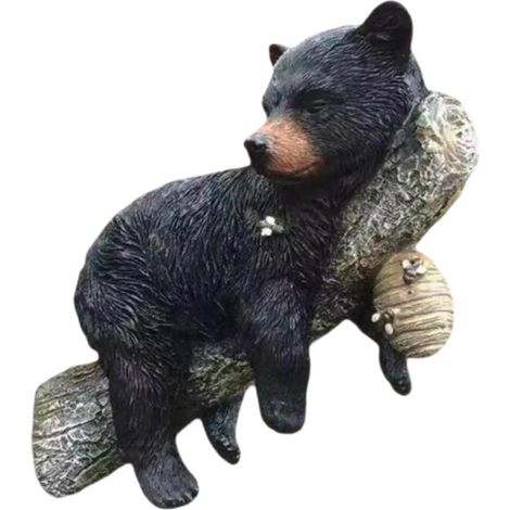 Ours dans un arbre, décoration de jardin, sculpture (1/5)