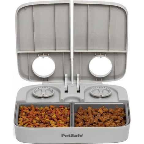 Distributeur automatique de nourriture - PETSAFE - 2 repas - Plastique sans BPA - Capacité 300 g - Minuterie réglable (1/5)