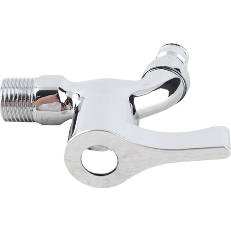 G1/2" Edelstahl-Wandarmatur für Waschmaschine und Trockner, Einzel-Kaltwasserhahn (1/5)