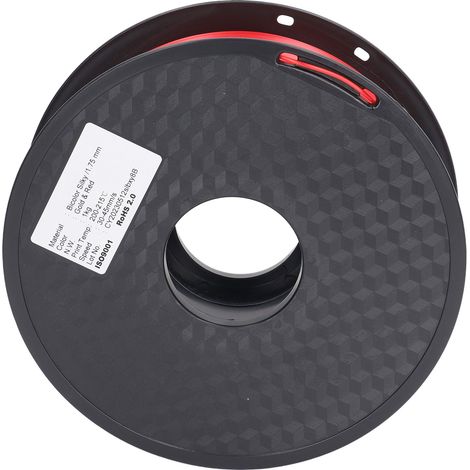 1,75 mm zweifarbiges PLA-Filament mit seidiger Oberfläche, rote und goldene 3D-Druckverbrauchsmaterialien (1/5)