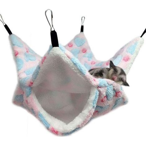 Hamac de cage pour petit animal domestique comme le phalanger volant. le cochon d'Inde. le perroquet. le furet. l’écureuil. le hamster. (1/5)