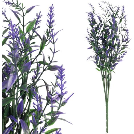 Bouquet di lavanda artificiale, aggiunta alla composizione, colore viola, 34 cm. (1/5)