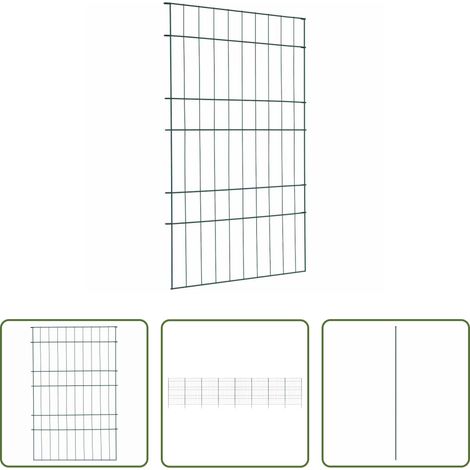 Gartenzaun - Teichzaun Set 8 pcs Grün 50 x 80 cm Stahl