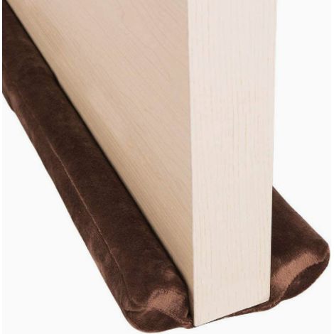 Boudin de porte anti-courant d'air, double balai anti-bruit et réglable amélioré, pour une protection optimale contre le bruit et la poussière. (1/5)