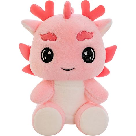 Rose (50 cm ohne Ecken [0,75 kg]) Plüschdrache Maskottchen Kissen zum chinesischen Neujahr Puppe Kinder Heimdekoration Ornament Stoffpuppe (1/2)