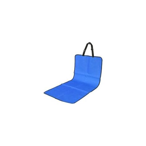 Doppelsitzbezug für Beifahrersitz – Wasserdicht – Haustierfreundlich – Rückenlehnenschutz – Kunstleder – Für Hunde und Katzen – Farbe: Blau – Crezuo