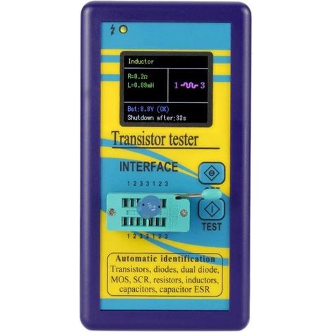 FNIRSI T4 Component Tester with TFT Display FNIRSI T4 Component  Tester with TFT Display Blue case (1/5)