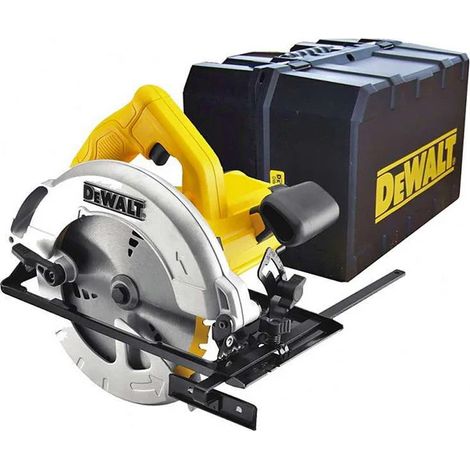Dewalt – Scie circulaire compacte 190 mm 1350 W pour bois dur – Profondeur de coupe 65 mm – Adaptateur aspiration – DWE560KQS