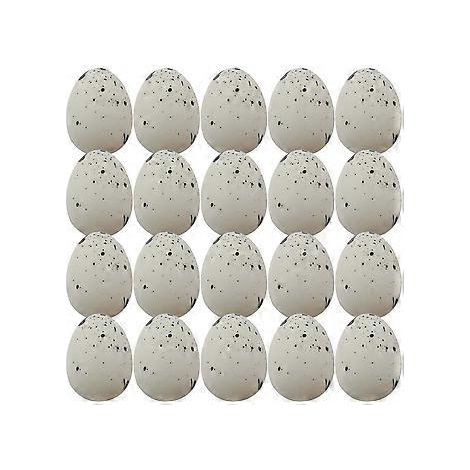 50 œufs de Pâques artificiels en mousse, œufs de caille, faux œufs, accessoire de peinture, jouet alimentaire