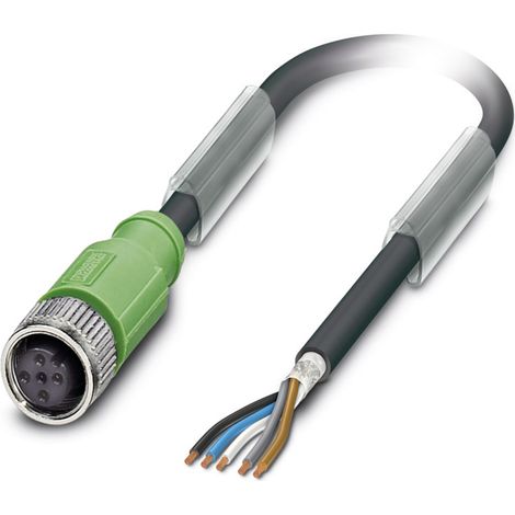 Phoenix Contact 1500758 Sensor-/Aktor-Steckverbinder, konfektioniert M12 Buchse, gerade 10.00 m Polz
