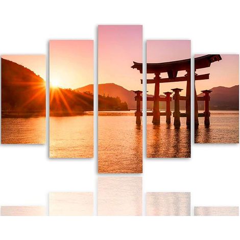 Tableau le japon paysage 6 - 250 x 120 cm (1/5)