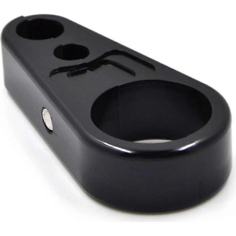Motorrad 1 Zoll Lenker Bremsleitung Kupplungszug Rahmenklemme Clip Rahmenabdeckung 25 mm Lenker für Chopper Bobber - Schwarze Kabelklemme