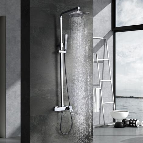 IMEX - columna ducha monomando con grifo cromado