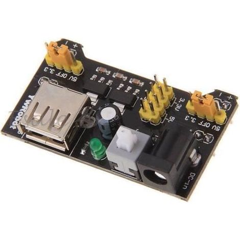 Netzteilmodul – MB102 – 3,3 V/5 V – Für Arduino-Steckbrett – Schwarz – Hohe Qualität (1/5)