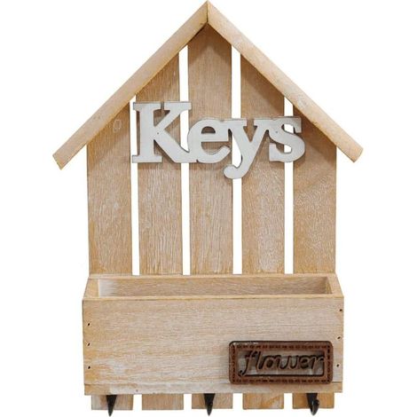 Boîte à clés murale en bois (dorée) - Online Store (1/5)
