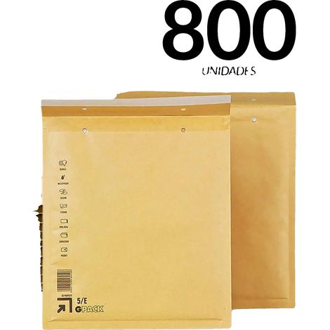 Enveloppes Bouillonnantes, Protection Durable, Matériau Écologique, 800 unités - 5-E (240X275Mm) (1/2)