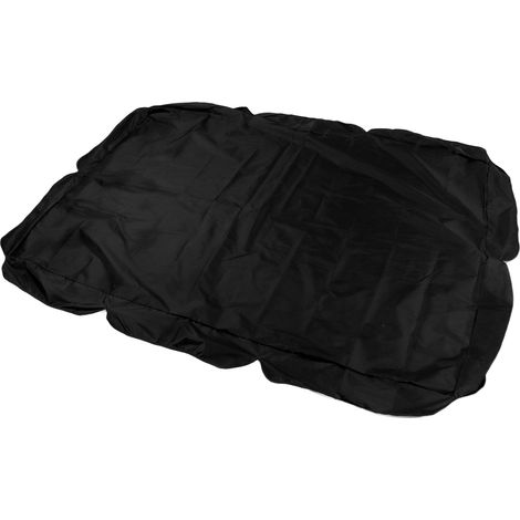 Housse de Protection Imperméable en Toile Oxford pour Balançoire Jardin, Revêtement Argenté, Accessoire d'Ombre Noir (1/5)