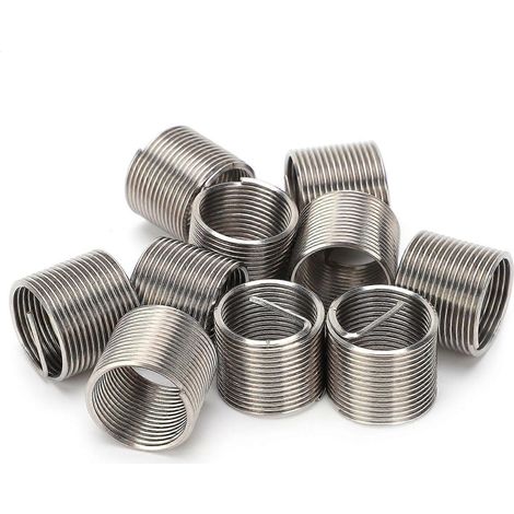 Jeu de 10 pièces comprenant des inserts filetés, des écrous réducteurs et des adaptateurs de filetage M18x1,5x1,5D