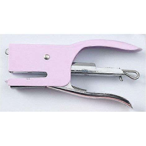 Agrafeuse manuelle argentée 11 x 5,5 cm, agrafeuse de bureau, emballage pour agrafes (1/3)