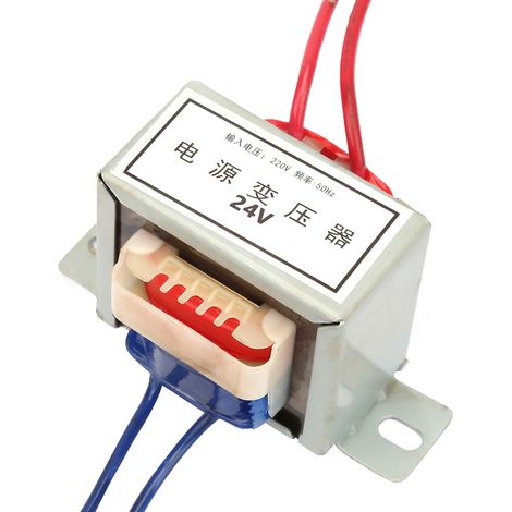 Transformateur 220V vers 24V AC 12/24V, 10W, 50Hz, alimentation simple (sortie 24V) (1/5)