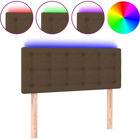 Maison Exclusive - LED Kopfteil Dunkelbraun 80x5x78/88 cm Stoff (1/5)