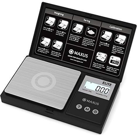 Balance De Précision - 200 g x 0,01 g - Écran LCD Rétroéclairé - Plateau En Acier Inoxydable Brossé - Pour Herbes Aliments Poudres Bijoux - 1 Pièce