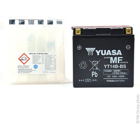 BATTERIA YUASA YT14B-BS 12V 12 Ah (1/5)