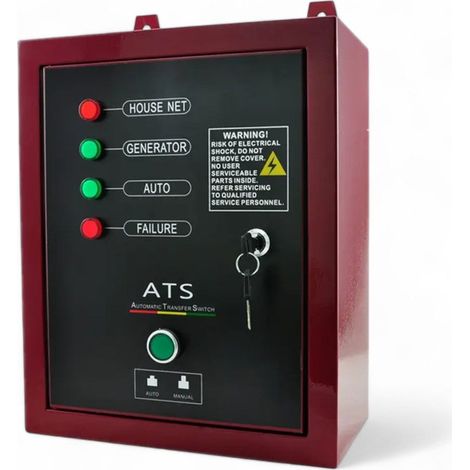 Quadro gruppo di continuità ats per generatore diesel con controllo automatico dell'alimentazione a uso professionale